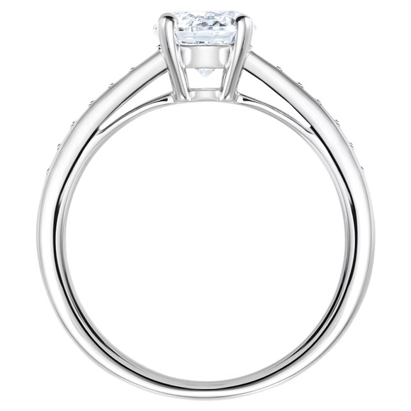 Swarovski’s Attract Ring, size 52. Round cut, Pavé, White, Rhodium plated. NIB - Picture 2 of 14